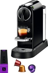 Nespresso - CitiZ Espresso Machine by De'Longhi - Limousine Black - Front_Zoom