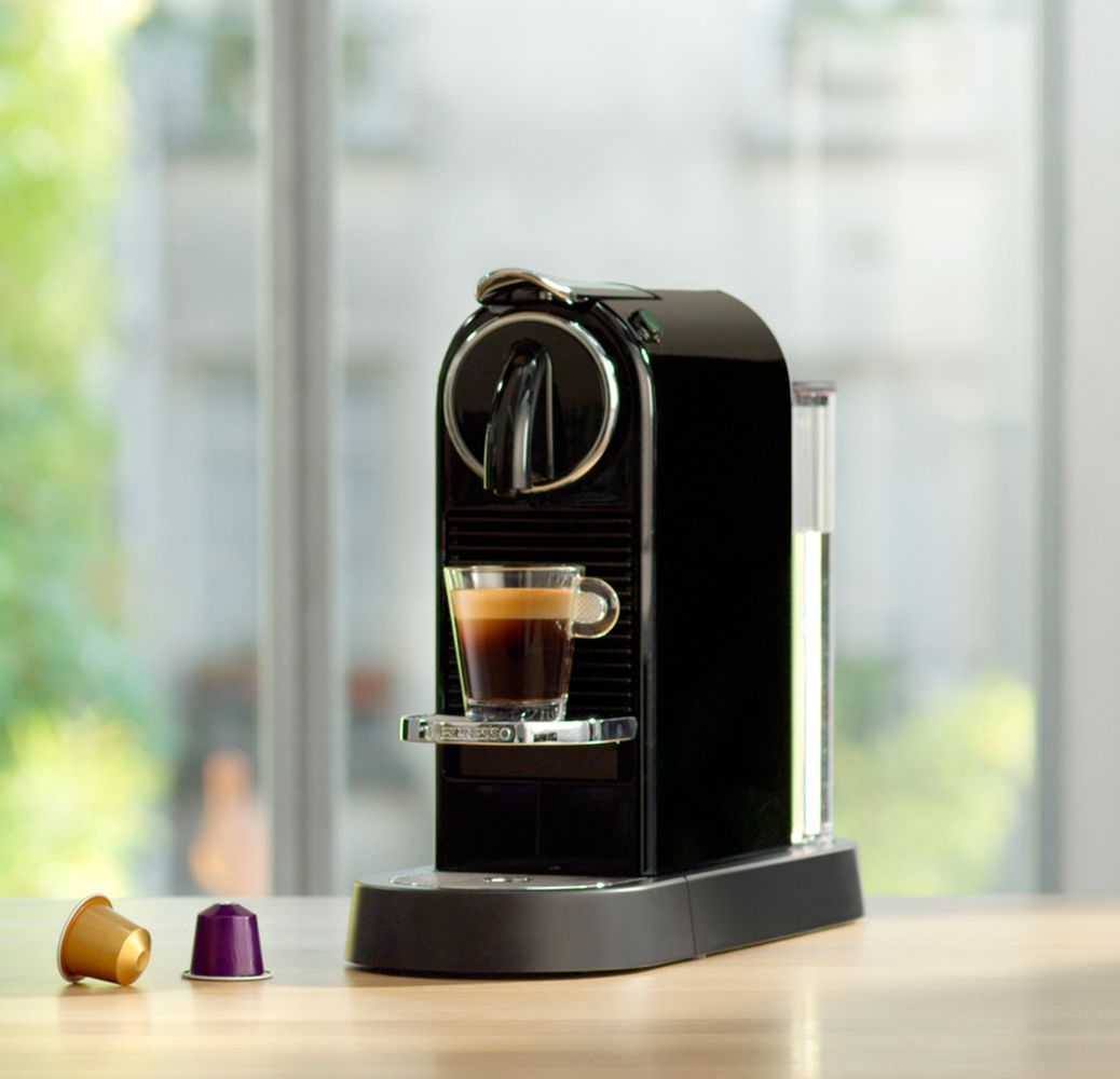 Spild Fristelse Monet Nespresso CitiZ Espresso Machine by De'Longhi, Limousine Black Limousine  Black EN167B - Best Buy