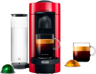 Nespresso - Vertuo Plus Coffee and Espresso Maker by De'Longhi, Cherry Red - Cherry Red - Front_Zoom