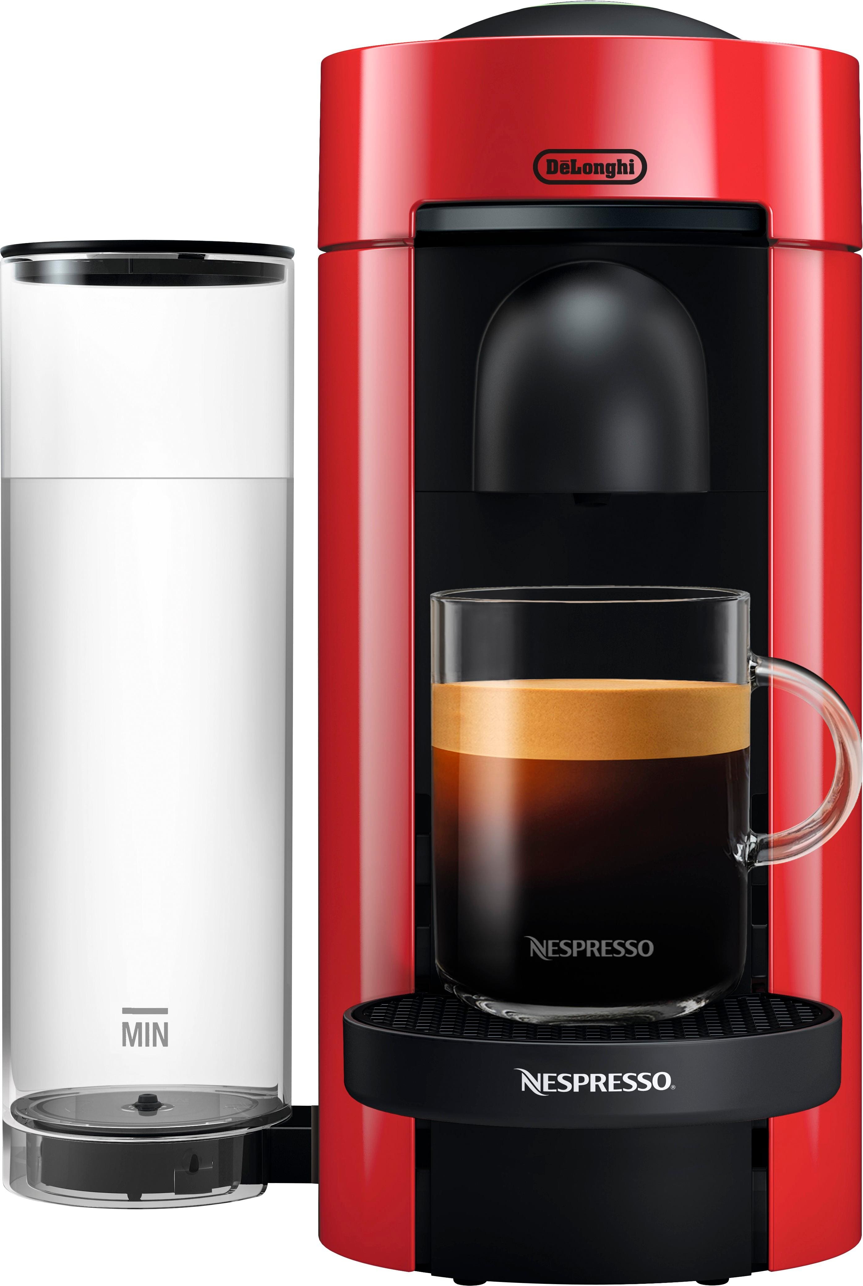 Alt View 1. Nespresso - Vertuo Plus Coffee and Espresso Maker by De'Longhi - Cherry Red.