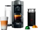 Nespresso Vertuo Plus Coffee and Espresso Maker by De'Longhi, Grey with Aeroccino Milk Frother - Grey