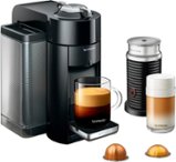 Nespresso - Vertuo Coffee and Espresso Maker by De'Longhi with Aeroccino Milk Frother - Black - Angle_Zoom
