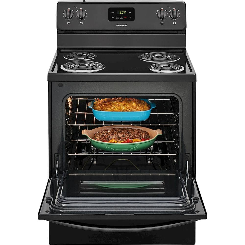 Best Buy: Frigidaire 4.8 Cu. Ft. Freestanding Electric Range Black ...