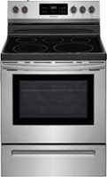 Frigidaire - 5.3 cu. ft. Self-Cleaning Freestanding Electric Range - Stainless steel - Front_Zoom