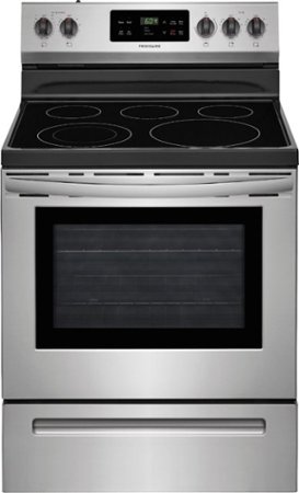 Frigidaire - 5.3 cu. ft. Self-Cleaning Freestanding Electric Range - Stainless steel