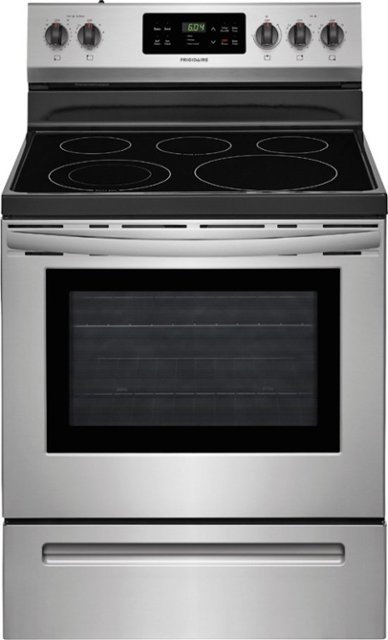 Frigidaire – 5.3 cu. ft. Self-Cleaning Freestanding Electric Range – Stainless steel