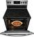Alt View 12. Frigidaire - 5.3 cu. ft. Self-Cleaning Freestanding Electric Range - Stainless Steel.