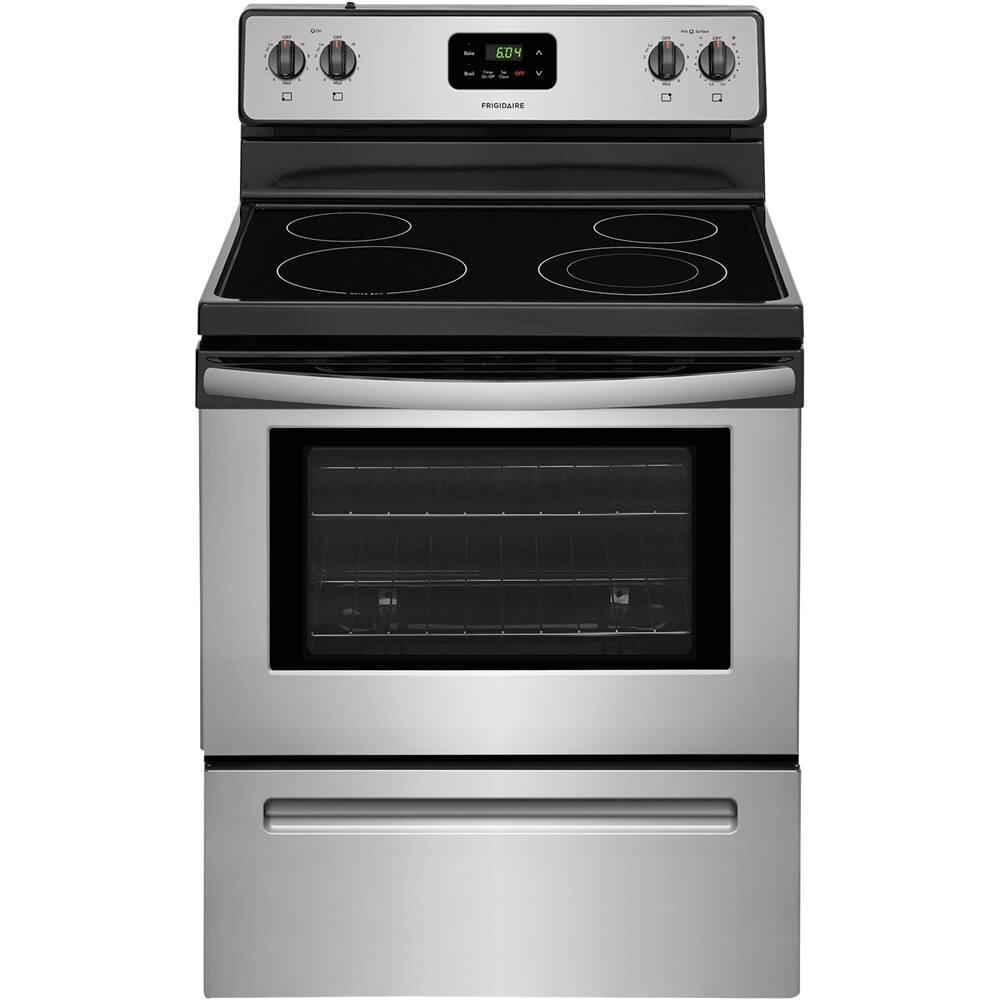 Front. Frigidaire - Freestanding Electric Range - Stainless steel.