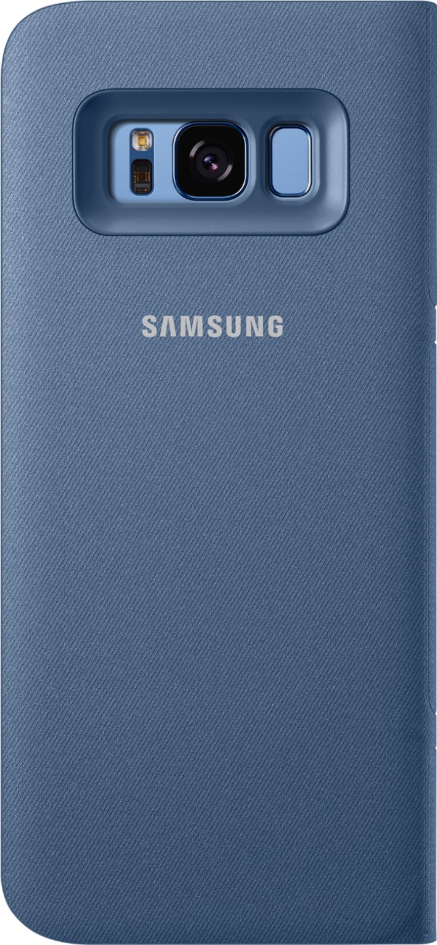 Samsung - LED Wallet Cover for Samsung Galaxy S8 - Blue