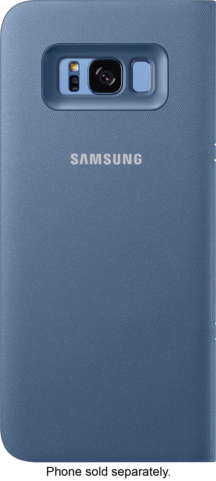 champignon lidenskab ønske LED Wallet Cover for Samsung Galaxy S8+ Blue EF-NG955PLEGUS - Best Buy