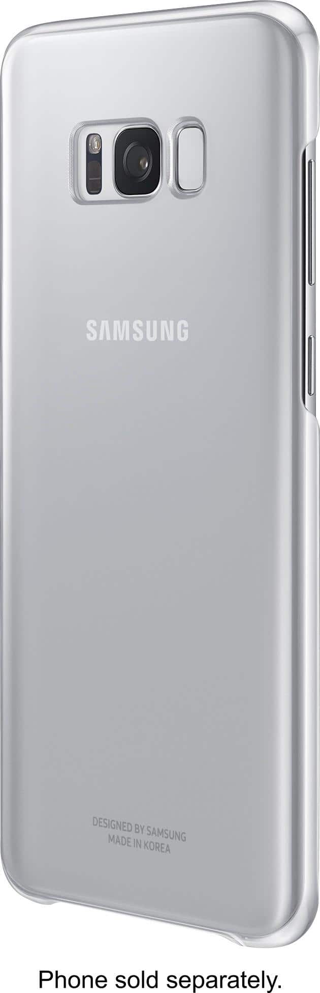 Samsung - S-View Flip Cover for Samsung Galaxy S8+ - Silver - Larger Front