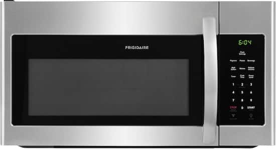 Frigidaire 1 6 Cu Ft Over The Range Microwave Stainless Steel Ffmv1645ts Best Buy