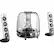 Angle. harman/kardon - SoundSticks Wireless 2.1 Bluetooth Speaker System (3-Piece) - Clear.