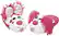 Front Standard. Stompeez - Puppy Slippers - Pink.