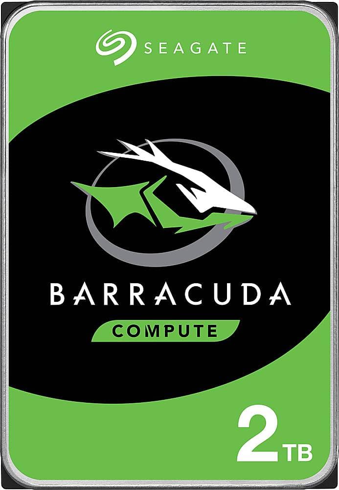 Front. Seagate - BarraCuda 2TB Internal SATA Hard Drive for Laptops - Silver.
