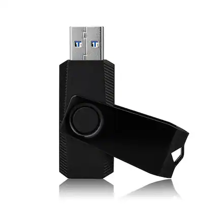 Front. Stock Preferred - 10-Pack 16GB USB 2.0 Swivel Flash Drives - Black.