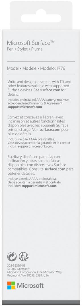 Alt View 12. Microsoft - Surface Pen - Black.