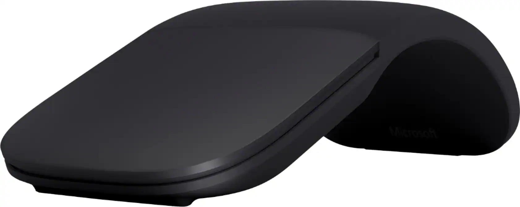Front. Microsoft - Surface Arc Wireless BlueTrack Ambidextrous Mouse - Black.