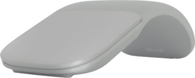 Microsoft - Arc Wireless BlueTrack Ambidextrous Mouse - Light Gray - Front_Zoom