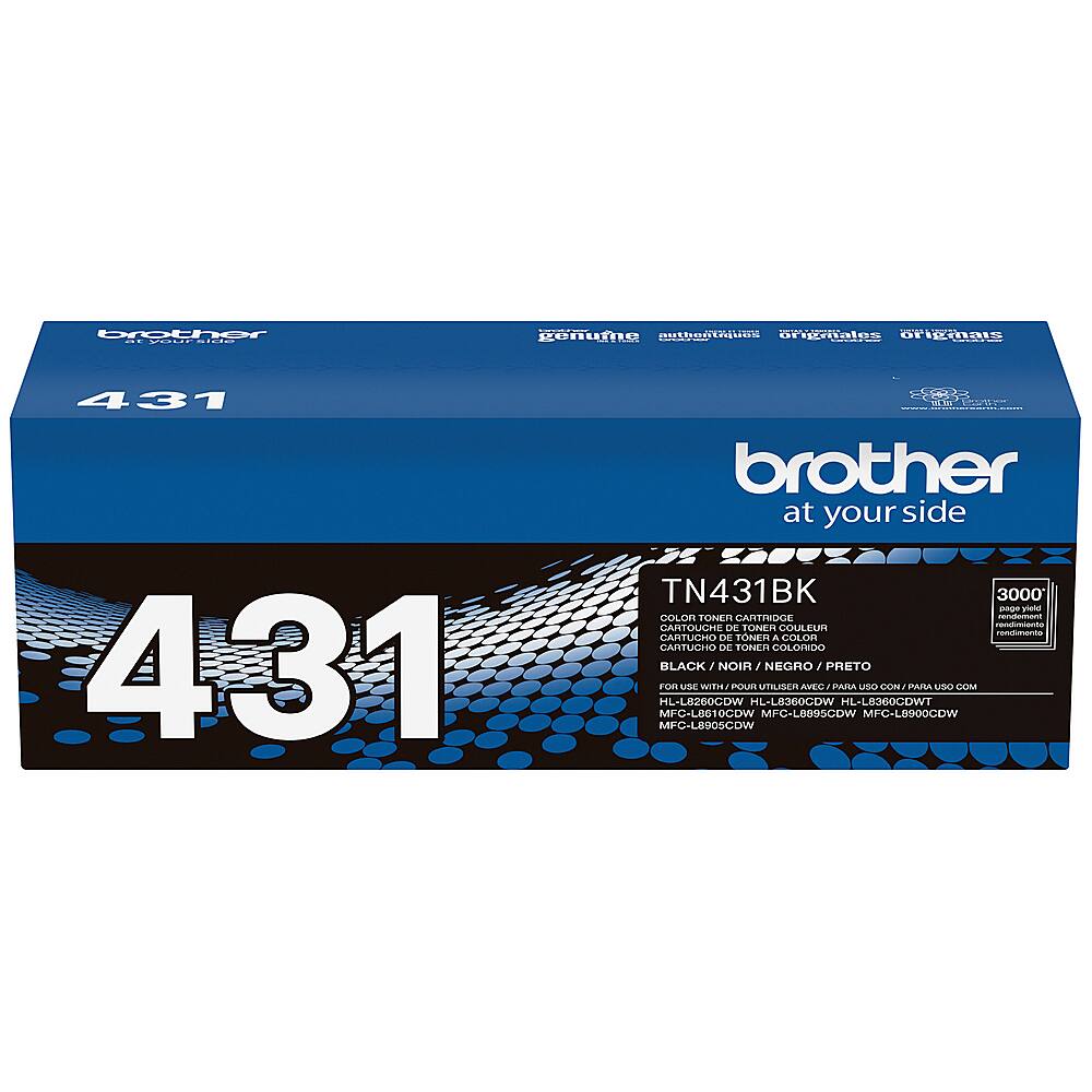 Alt View 13. Brother - TN431BK Toner Cartridge - Black.