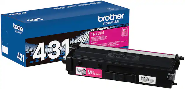 Front. Brother - TN431M Standard-Yield Toner Cartridge - Magenta.
