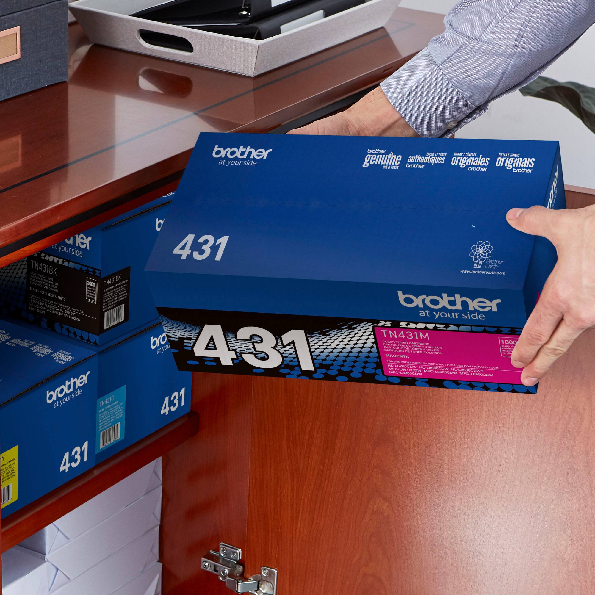 Alt View 1. Brother - TN431M Standard-Yield Toner Cartridge - Magenta.