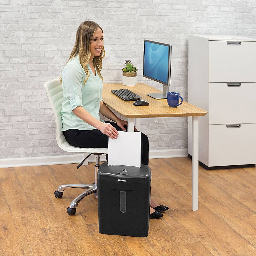 Alt View 40. Fellowes - Powershred 11C, 11 Sheet Cross Cut Paper Shredder - Black.