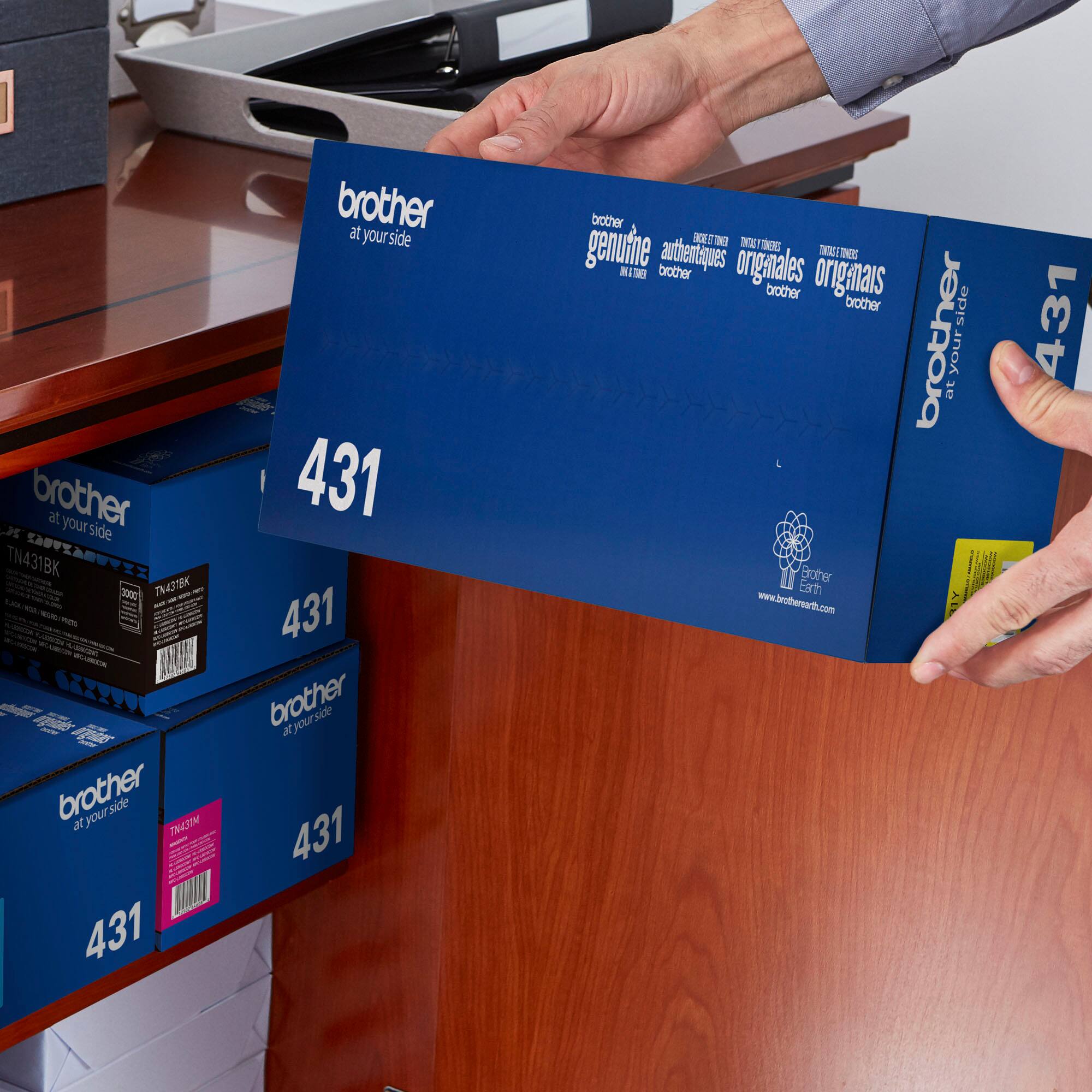 Alt View 13. Brother - TN431Y Standard-Yield Toner Cartridge - Yellow.