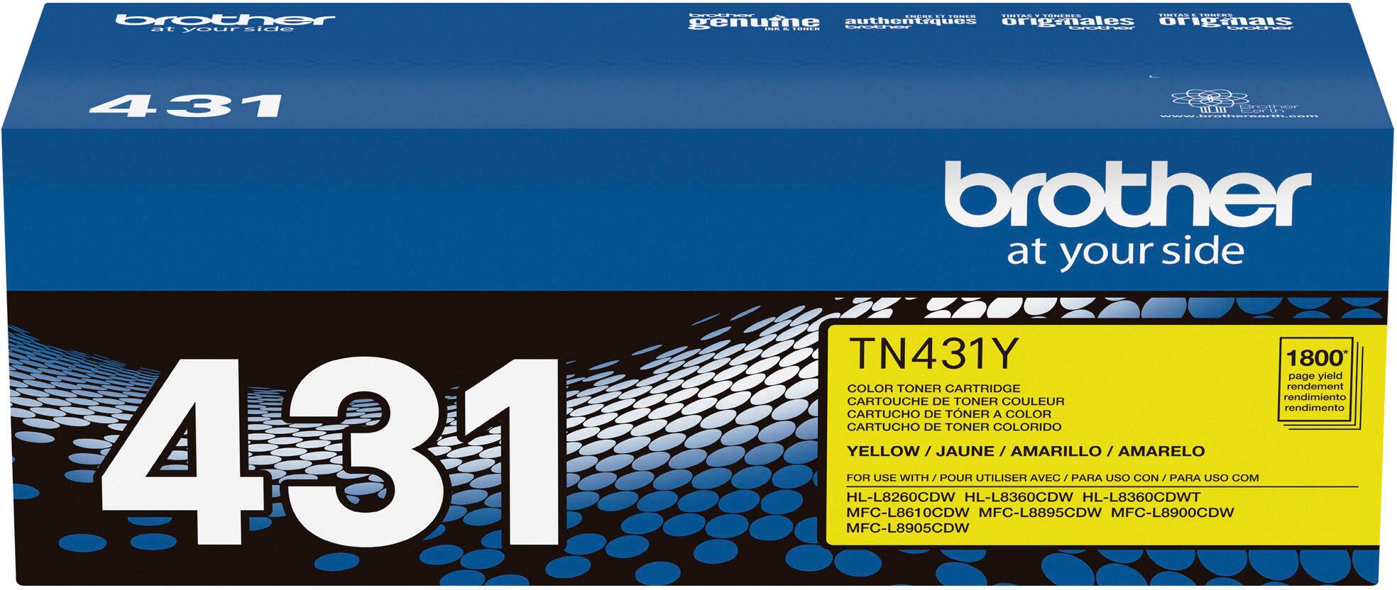 Alt View 14. Brother - TN431Y Standard-Yield Toner Cartridge - Yellow.