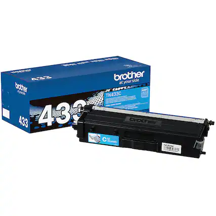 Front. Brother - TN433C High-Yield Toner Cartridge - Cyan.