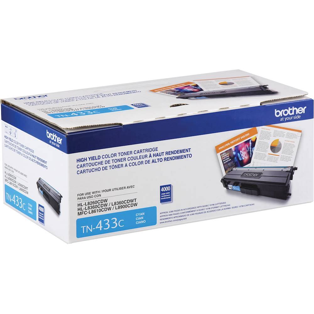Alt View 13. Brother - TN433C High-Yield Toner Cartridge - Cyan.