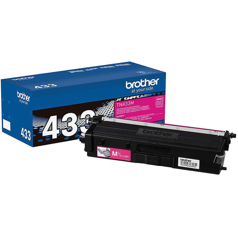 Front. Brother - TN433M High-Yield Toner Cartridge - Magenta.