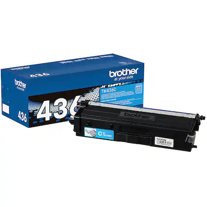Front. Brother - TN436C Super High-Yield Toner Cartridge - Cyan.