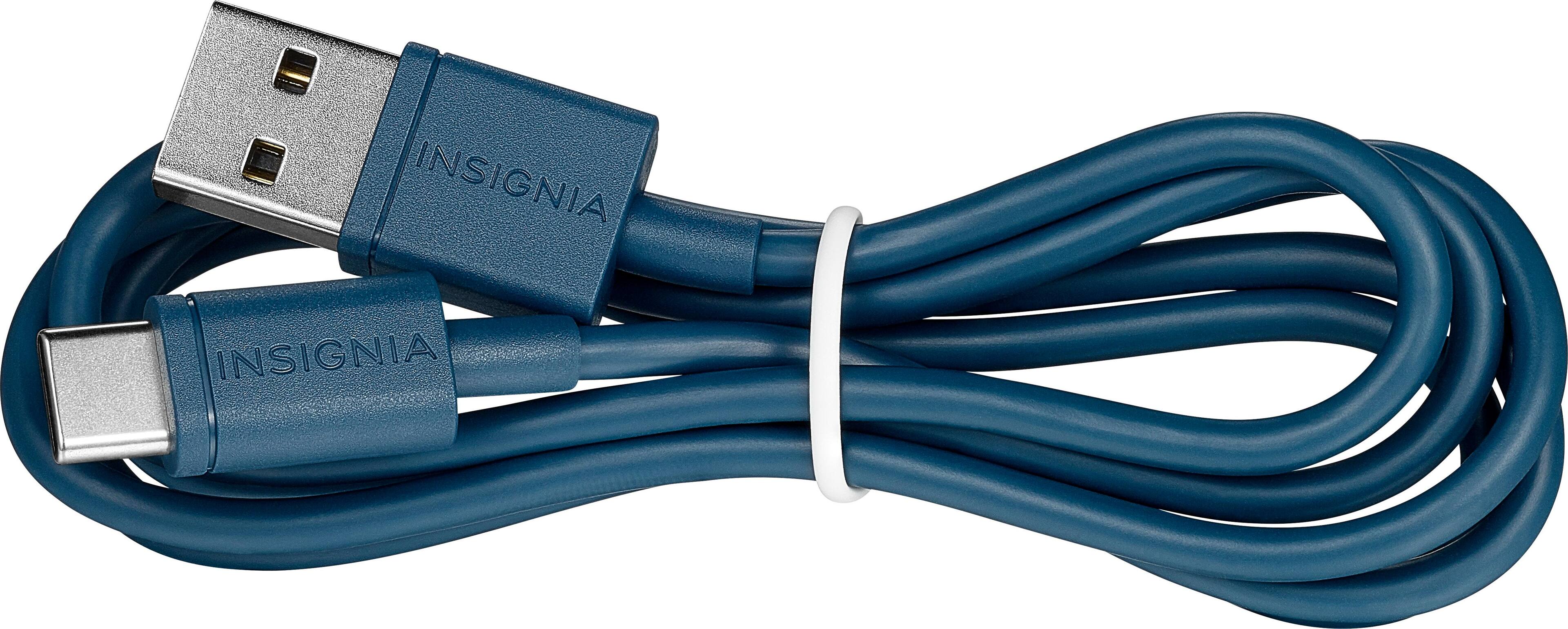 Alt View 12. Insignia™ - 3' USB Type C-to-USB Cable - Blue.
