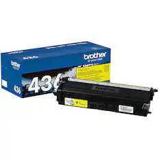 Front. Brother - TN436Y Super High-Yield Toner Cartridge - Yellow.