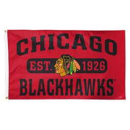 WinCraft - Chicago Blackhawks 3' x 5' Single-Sided Franchise Establishment Deluxe Flag - Multicolor