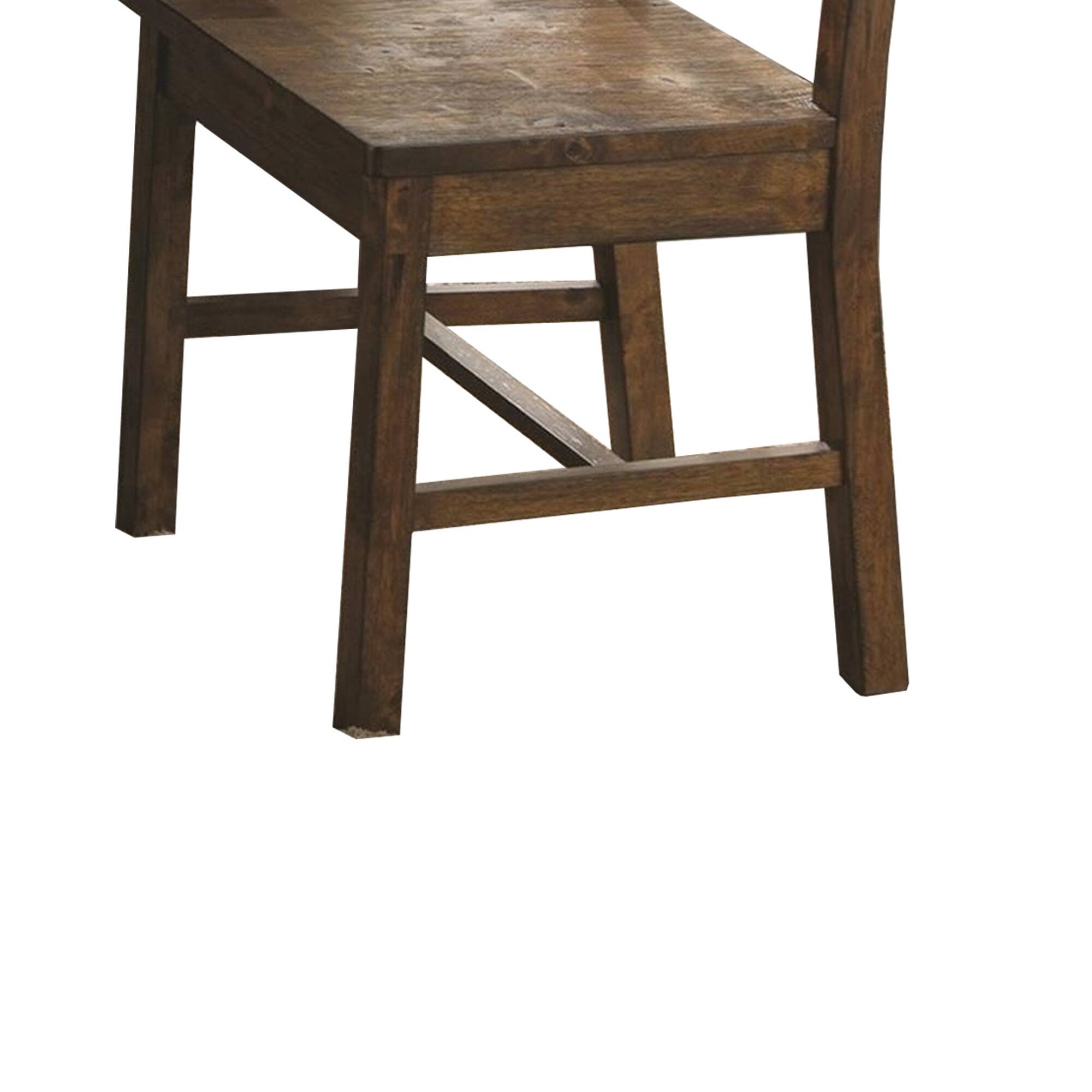 Alt View 2. Manhattan Lane - Chambr Armless Wooden Dining Side Chair, Rustic Golden Brown, Set of 2 - Brown.