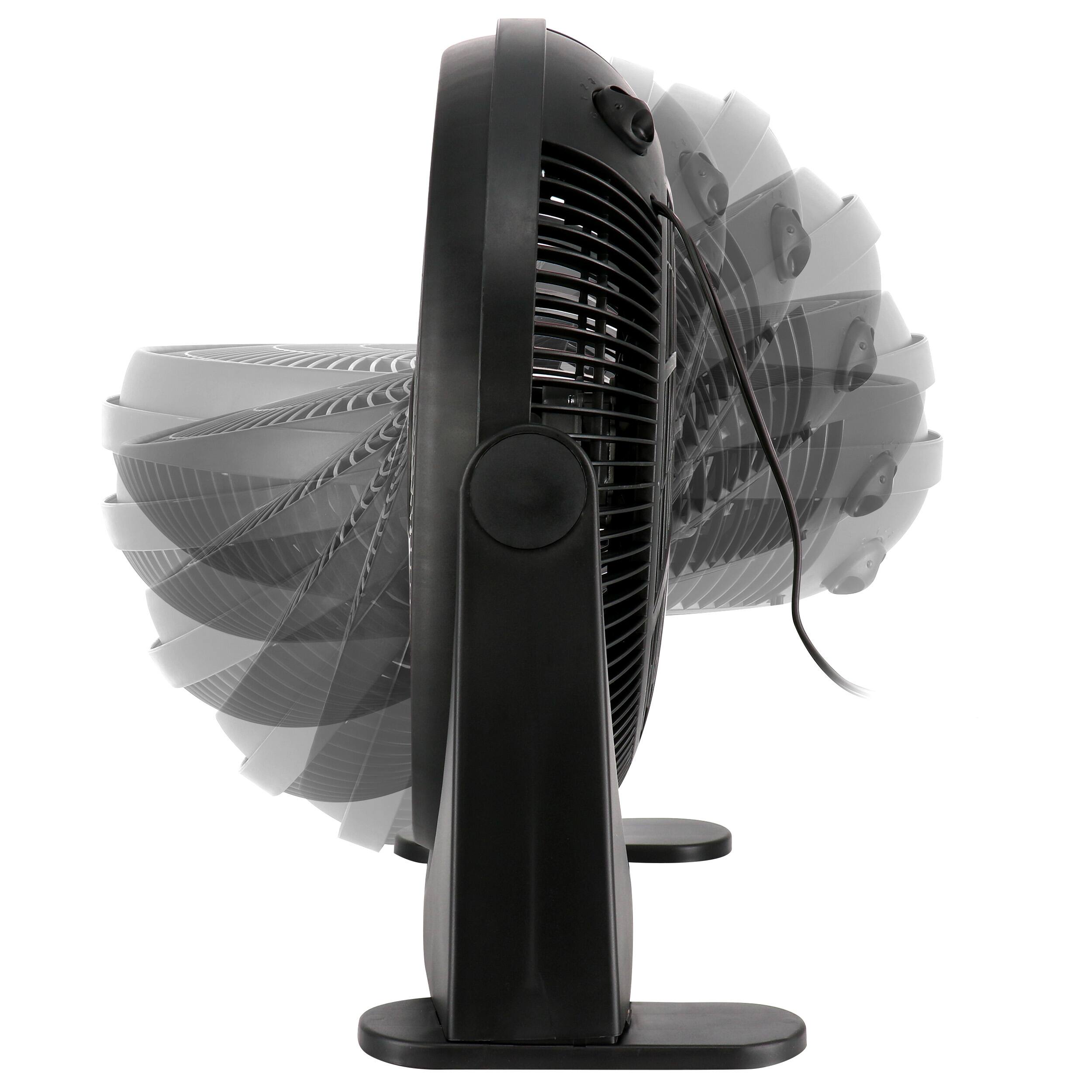 Alt View 2. Air Monster - Air Monster 16 Inch Air Circulator 3 Speed Adjustable Angle Floor Fan in Black - Black.