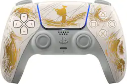 Sony Interactive Entertainment - DualSense Wireless Controller for PS5, PC, Mac & Mobile - Ghost of Yōtei Gold Limited Edition - Front_Zoom