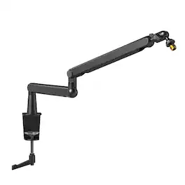 FIFINE - Suspension Scissor Microphone Stand Boom Arm - Desk Clamp, Screw Adapter, Cable Management, Streaming & Gaming