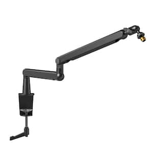 FIFINE - Suspension Scissor Microphone Stand Boom Arm - Desk Clamp, Screw Adapter, Cable Management, Streaming & Gaming