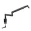 FIFINE - Suspension Scissor Microphone Stand Boom Arm - Desk Clamp, Screw Adapter, Cable Management, Streaming & Gaming
