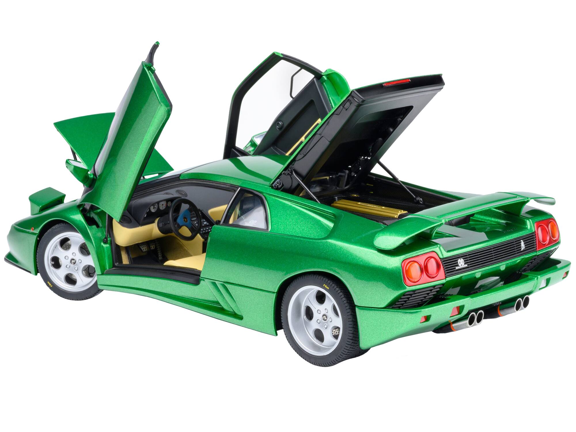 Angle. Autoart - Lamborghini Diablo SE30 Verde Mic/Green Metallic 1/18 Model Car by Autoart - Verde Mic/Green Metallic.