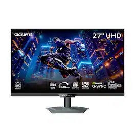 GIGABYTE - M Series 27" IPS QHD 160Hz 1-ms FreeSync Premium G-Sync Compatible with VESA HDR (HDMI, DisplayPort, USB) - Black