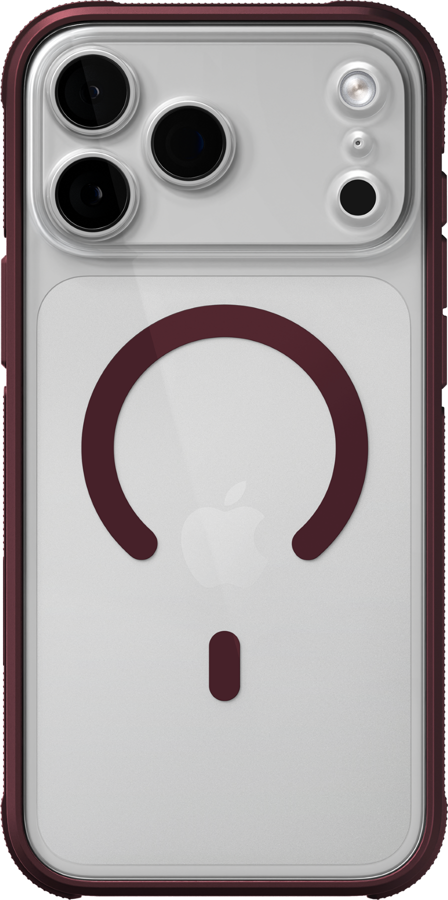 Alt View 3. dbrand - Ghost Case with MagSafe for Apple iPhone 18 Pro Max / iPhone 17 Pro Max - Burgundy.