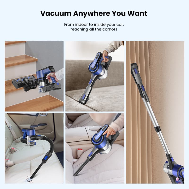 Vacuum Anywhere You Want

From indoor to inside your car, reaching all the corners