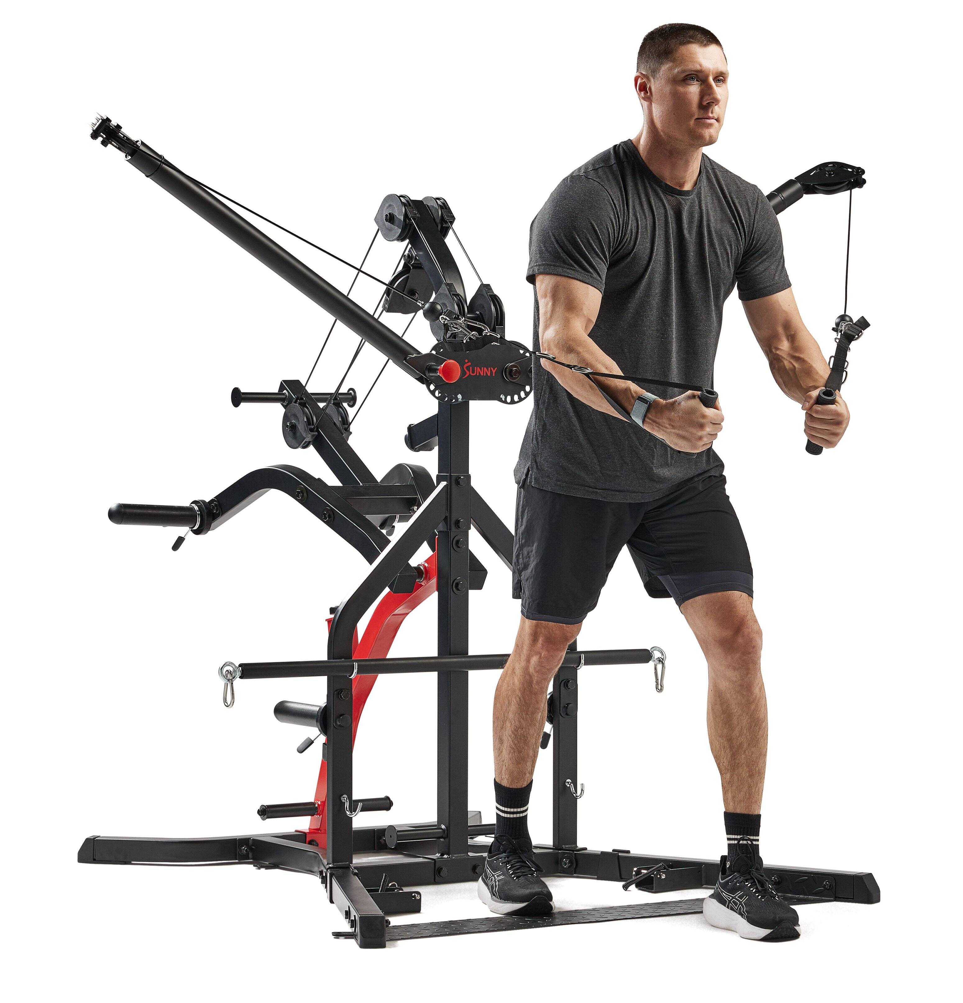 Alt View 1. Sunny Health & Fitness - Multifunctional Strength Training Home Gym - Black.