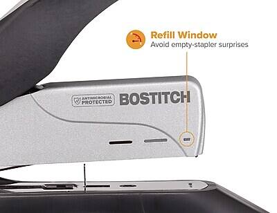 Refill Window  
Avoid empty-stapler surprises  

BOSTITCH  
ANTIMICROBIAL PROTECTED