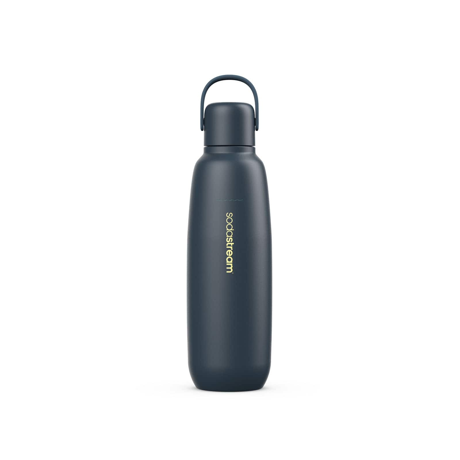 Front. SodaStream - SodaStream® All Metal Bottles (Storm Colored) - Storm.