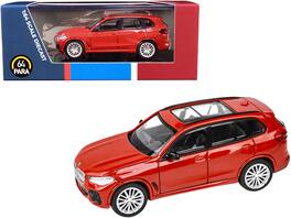 BMW X5 with Sunroof Toronto 1/64 Diecast Model Car by Paragon - Red Metallic